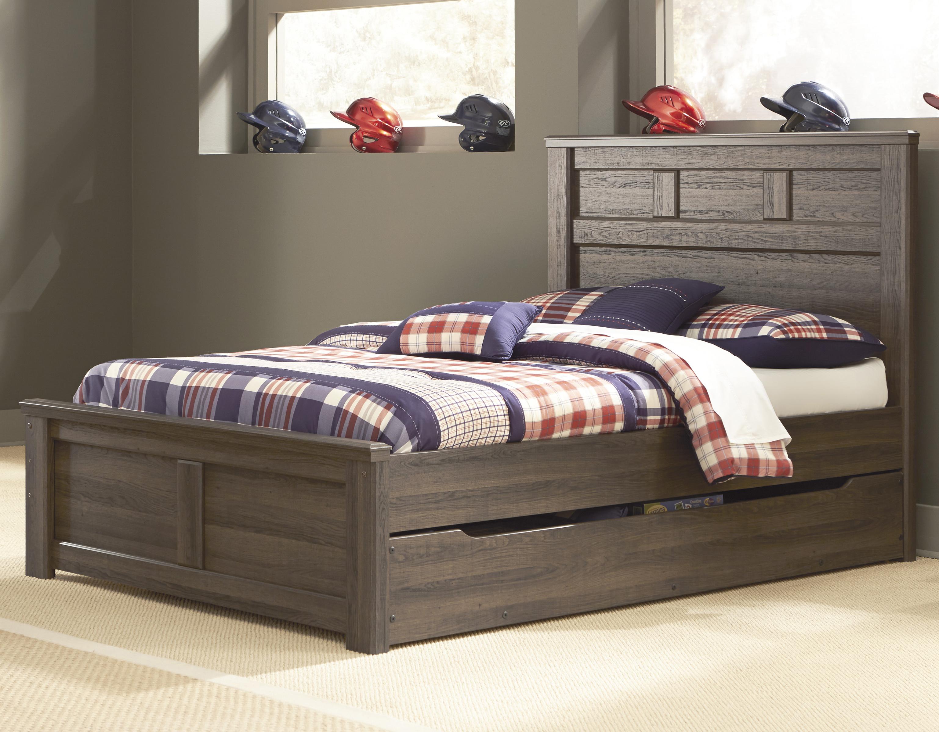 Signature Design by Ashley Juararo Transitional Full Panel Bed w/ Under